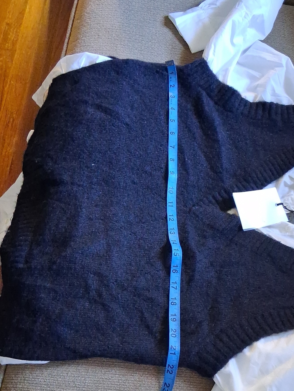Jacquie The Label V-Neck Knit Sweater/shirt Combo. NWT - Picture 5 of 8